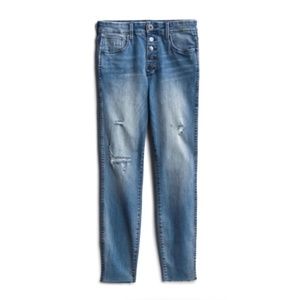 Whetherly - Cooper High Rise Exposed Button Jean Flex